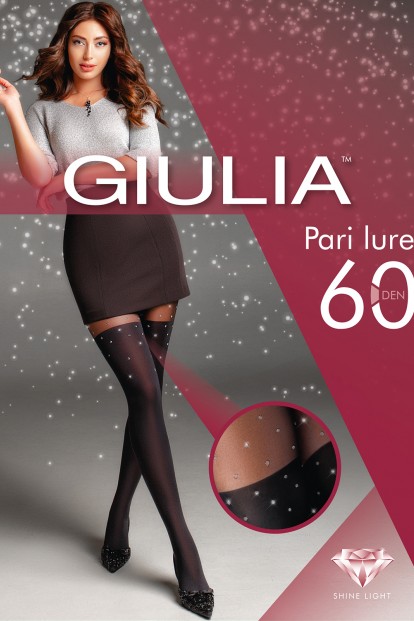 Колготки с имитацией чулок и блестящим узором в горошек Giulia PARI LUREX 03 - фото 1