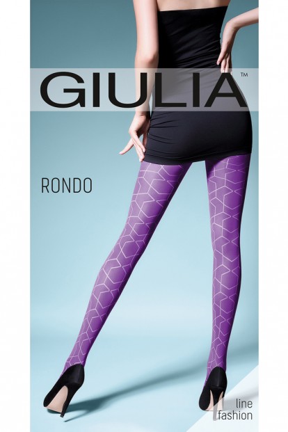 Цветные женские колготки с рисунком Giulia RONDO 03 - фото 1