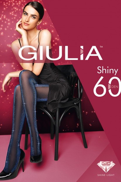 Блестящие цветные колготки с люрексом Giulia SHINY 01 - фото 1