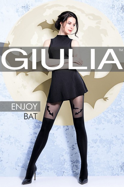 Матовые колготки с имитацией чулок 60 ден Giulia ENJOY BAT - фото 1