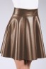 Мини юбка колокол Giulia Mini skirt leather 01 - фото 2