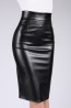 Юбка карандаш прямого кроя Giulia Pencil skirt leather 01 - фото 3