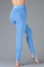 Женские спортивные леггинсы со штрипками из матового бифлекса Oxouno Oxo 2087  - фото 1