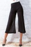 Женские полупрозрачные брюки клеш капри с широким поясом JADEA 4960 pantalone a palazzo - фото 1