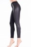 Женские хлопковые брюки легинсы с кожаными вставками JADEA 4085 leggings - фото 3