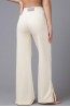 Женские брюки из футера прямого кроя с разрезами в нижней части, с прорезными боковыми карманами Oxouno Oxo 2023-649 palazzo - фото 6