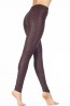 Матовые женские кожаные легинсы с цветочным узором Giulia LEGGY STRONG 10 - фото 5