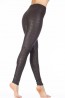 Матовые женские кожаные легинсы с цветочным узором Giulia LEGGY STRONG 10 - фото 9