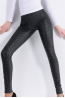 Женские кожаные легинсы с сатиновым блеском Giulia LEGGY SHINE 04 - фото 1