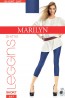 Летние женские цветные легинсы капри с блеском Marilyn SHINE SHORT 247 - фото 1