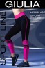 Спортивные женские легинсы для фитнеса с яркими полосками Giulia Leggings Sport Stripe - фото 4