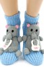 Вязаные теплые женские носки со слониками HOBBY LINE 072 - фото 1