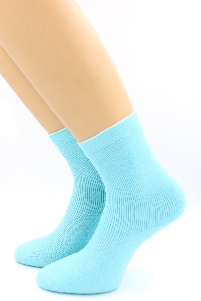 Теплые подростковые однотонные носки для девочек с начесом внутри HOBBY LINE НПТ-013 - фото 1