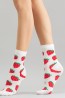 Женские цветные носки с клубничками Giulia WS3 SOFT BERRY 005 - фото 1