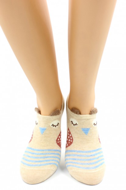 Короткие женские хлопковые носки HOBBY LINE 16-15-30 - фото 1