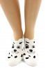 Короткие женские хлопковые носки с принтом далматинец HOBBY LINE 16-15-22 - фото 1