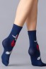 Женские высокие хлопковые носки с рисунком кролик Giulia Ws3 new year 2023-1 - фото 3