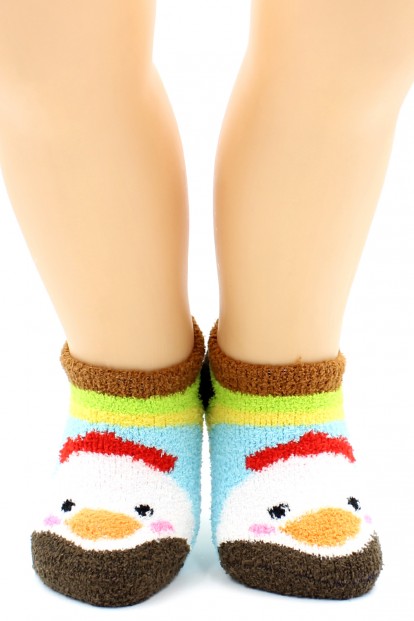 Детские махровые короткие носки с петушками HOBBY LINE 3146 - фото 1