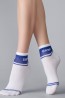 Белые носки унисекс средней высоты с широкой резинкой Omsa for men Free style 619 - фото 1