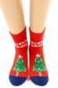 Махровые теплые женские новогодние носки с елочкой HOBBY LINE 2258-31 - фото 1