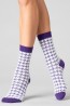 Женские высокие шерстяные носки с орнаментом Giulia Ws3 wool 2301 - фото 1