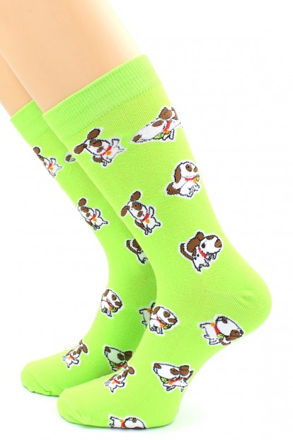 Яркие носки унисекс с собачкой - корги HOBBY LINE 80135-5-16 - фото 1