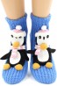 Вязаные теплые женские носки с пингвинами HOBBY LINE 073 - фото 1