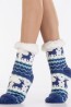 Меховые женские носки с северными оленями HOBBY LINE 30589-11 abc - фото 1