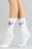 Высокие женские носки с надписями Giulia WS4 TEXT STRONG 013 - фото 2