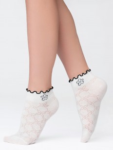 Женские тонкие укороченные носки из хлопка
