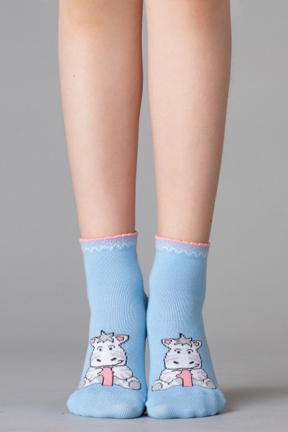 Хлопковые носочки для девочек и мальчиков с принтом Omsa kids  - фото 1