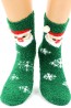 Махровые высокие женские новогодние носки HOBBY LINE 068-6 - фото 1