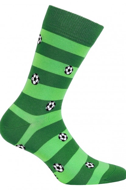 Прикольные цветные мужские носки футбольные Wola W94.n03.535 - фото 1