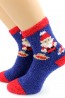Детские высокие махровые новогодние носки с Дед Морозом HOBBY LINE 3306-1 - фото 1