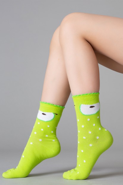 Хлопковые носочки для девочек с декоративным бортом с пикотами Omsa kids  - фото 1