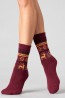 Женские шерстяные носки с зимним орнаментом Giulia Ws3 wool 2305 - фото 1