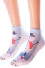 Женские хлопковые короткие новогодние носки HOBBY LINE 3Д03-1 - фото 1