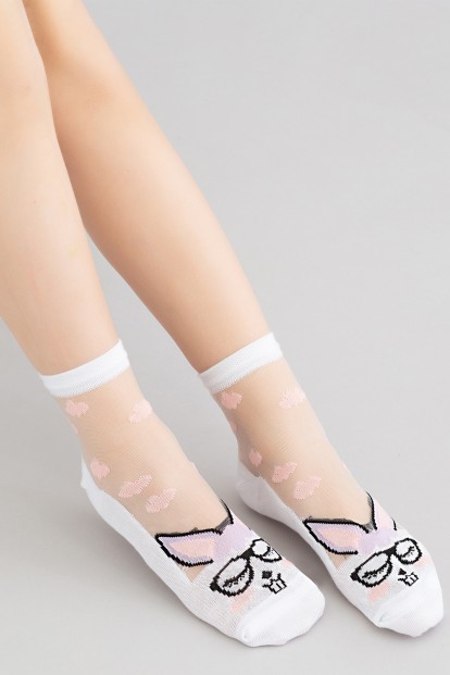 Детские носки с кроликами Giulia KS3 CRYSTAL 012 - фото 1