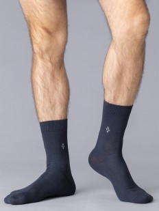 Мужские носки из хлопка с мелким геометрическим рисунком