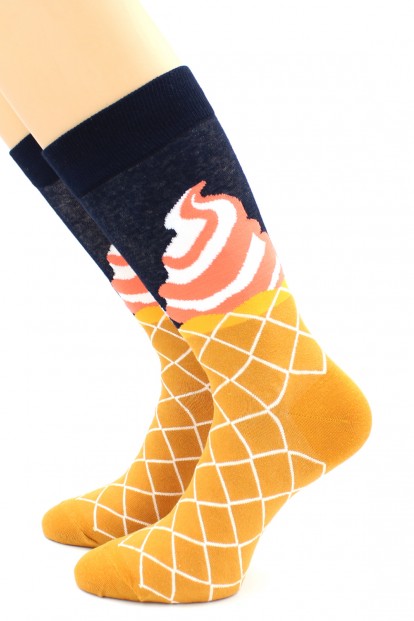 Цветные носки с рожками мороженого HOBBY LINE 80152-07-04-01 - фото 1