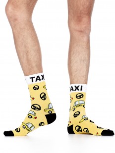 Цветные мужские носки в подарок водителю такси