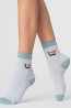Женские хлопковые средние носки с рисунком на щиколотке Giulia Ws3 basic 005 - фото 1