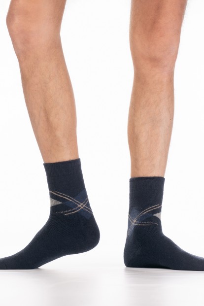 Теплые мужские носки с ангорой HOBBY LINE 6361 - фото 1