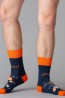 Новогодние мужские носки с ярким рисунком Giulia MS3 NEW YEAR 2106 - фото 1