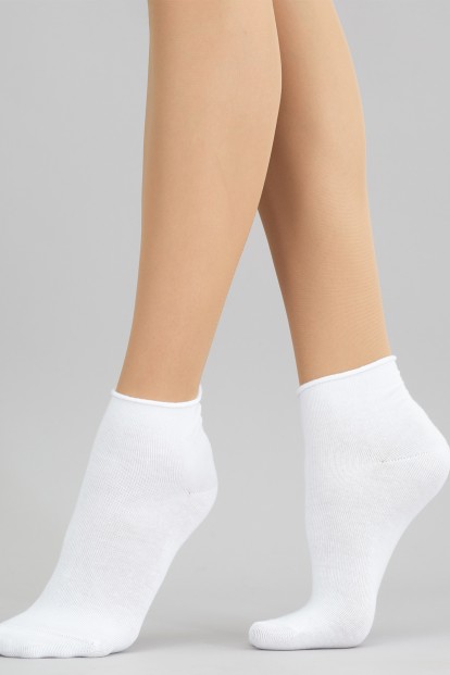 Женские короткие хлопковые носки без рисунка Giulia Ws3 classic free - фото 1