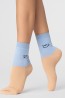 Женские хлопковые средние носки с рисунком на щиколотке Giulia Ws3 basic 009 - фото 1