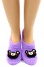 Махровые укороченные сиреневые женские носки с мишками HOBBY LINE 2163-7 - фото 1