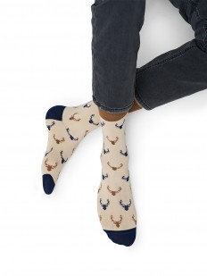 Мужские носки с рисунком олени 