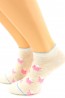 Женские хлопковые короткие носки с поросятами HOBBY LINE 529-1 - фото 1