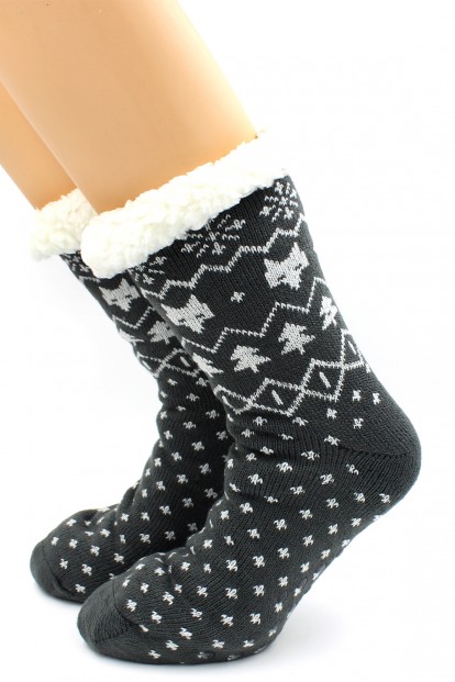 Зимние мужские носки с мехом HOBBY LINE 30673-3 - фото 1